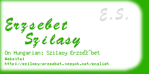 erzsebet szilasy business card